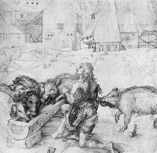 Albrecht Durer The Prodigal Son among the Swine